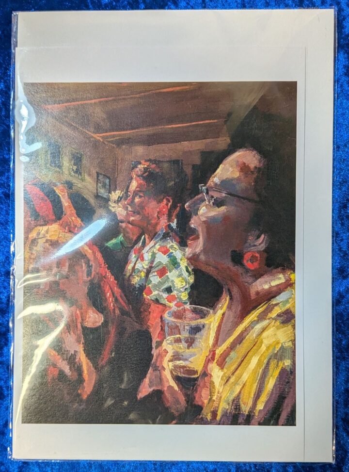 In the Nags Head at Twinwood 1 Greetings Card