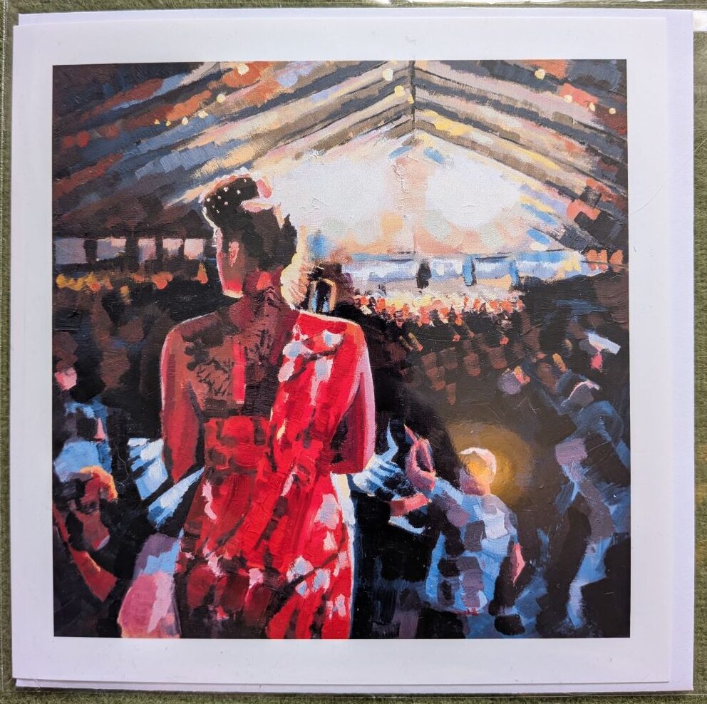 Rosy Rivets at Twinwood Festival Greetings Card