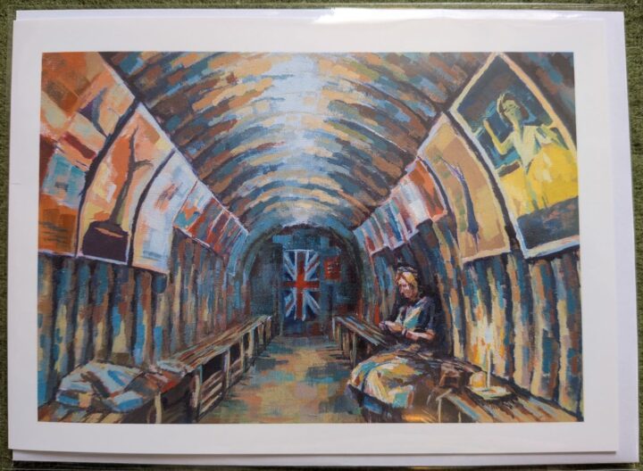 Air Raid Shelter Greetings Card