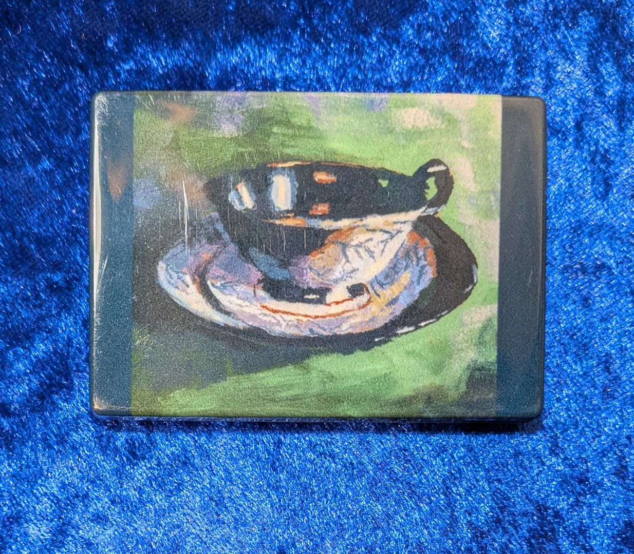 Fire Damaged Cup & Saucer 2 Fridge Magnet - Image 2