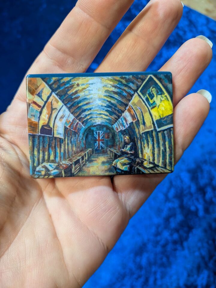 Air Raid Shelter Fridge Magnet